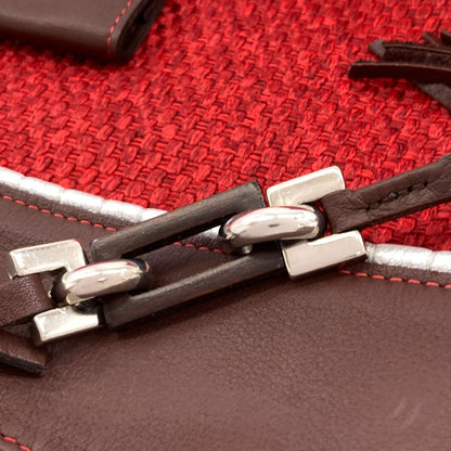 Longchamp ロンシャン ロゴ トートバッグ レザー レディース 中古