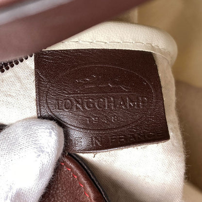 Longchamp ロンシャン ロゴ トートバッグ レザー レディース 中古
