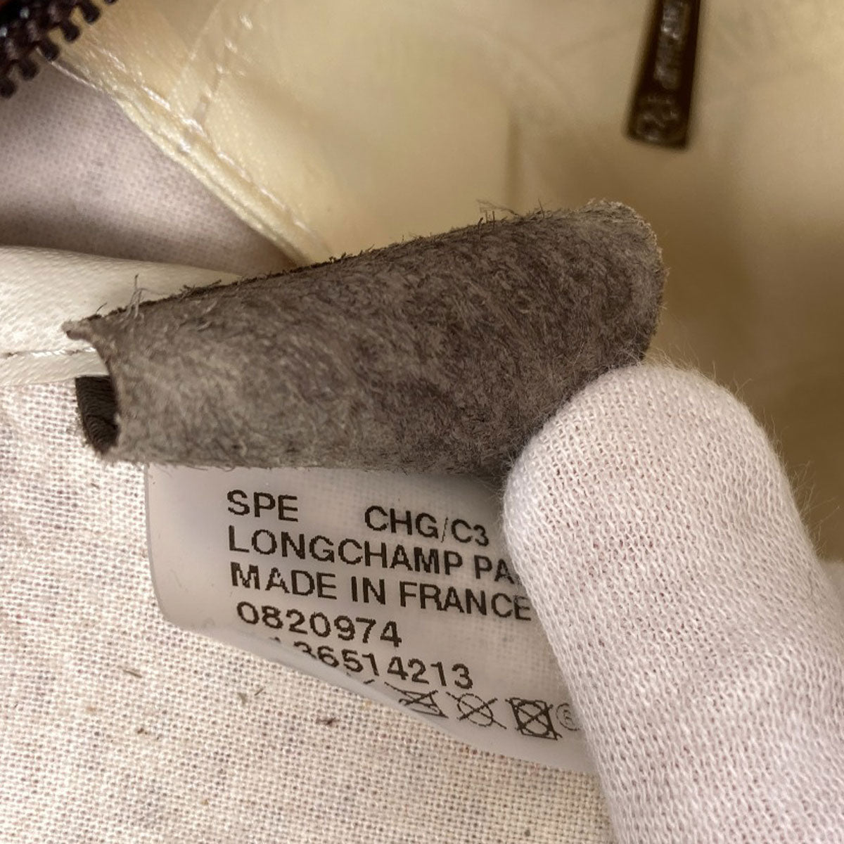 Longchamp ロンシャン ロゴ トートバッグ レザー レディース 中古