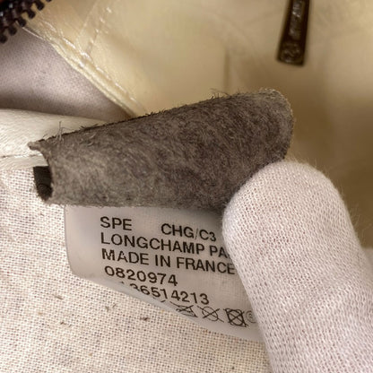 Longchamp ロンシャン ロゴ トートバッグ レザー レディース 中古