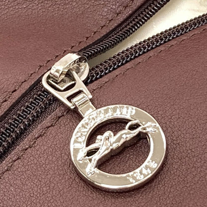 Longchamp ロンシャン ロゴ トートバッグ レザー レディース 中古