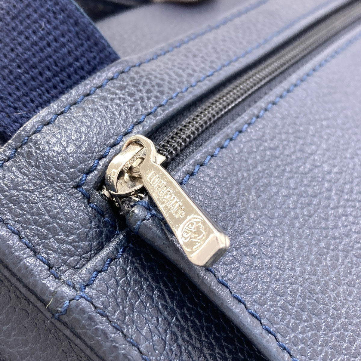 Longchamp ロンシャン ロゴ ショルダーバッグ レザー レディース 中古