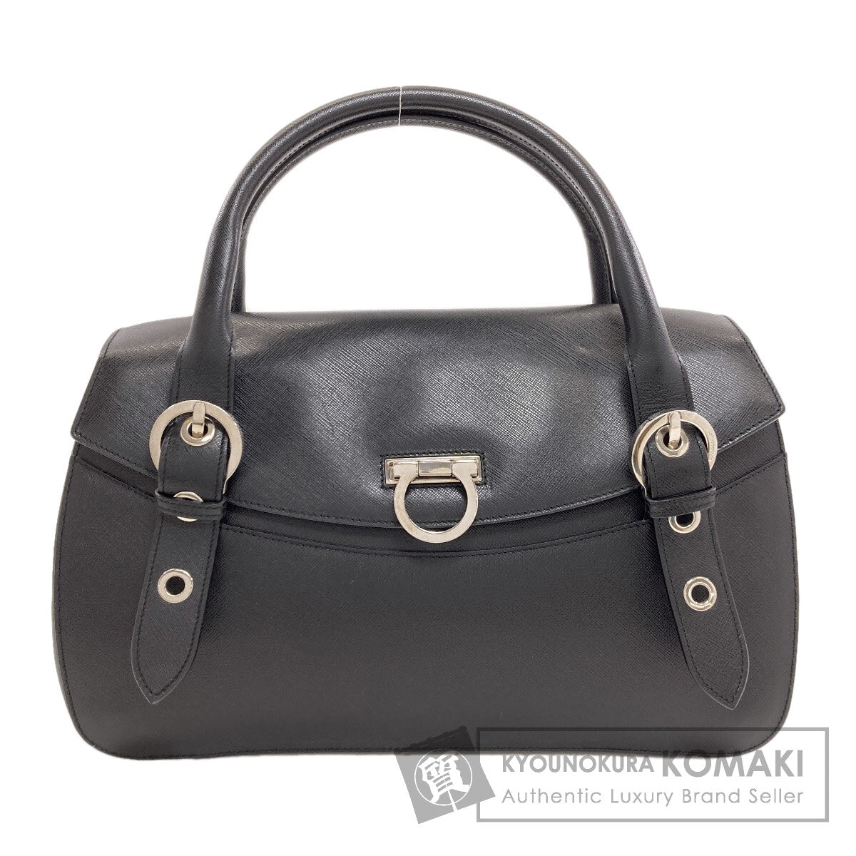 Salvatore Ferragamo サルヴァトーレフェラガモ ガンチーニ金具 ハンドバッグ レザー レディース 中古