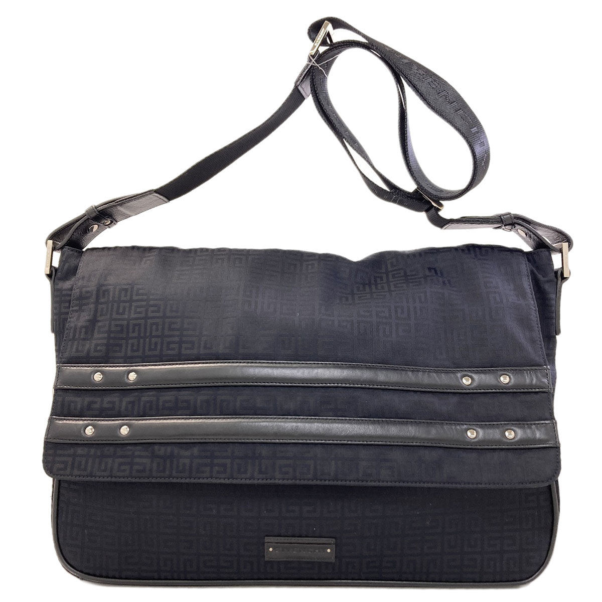 GIVENCHY ジバンシー 4Gロゴモノグラム ショルダーバッグ ナイロンキャンバス レディース 中古