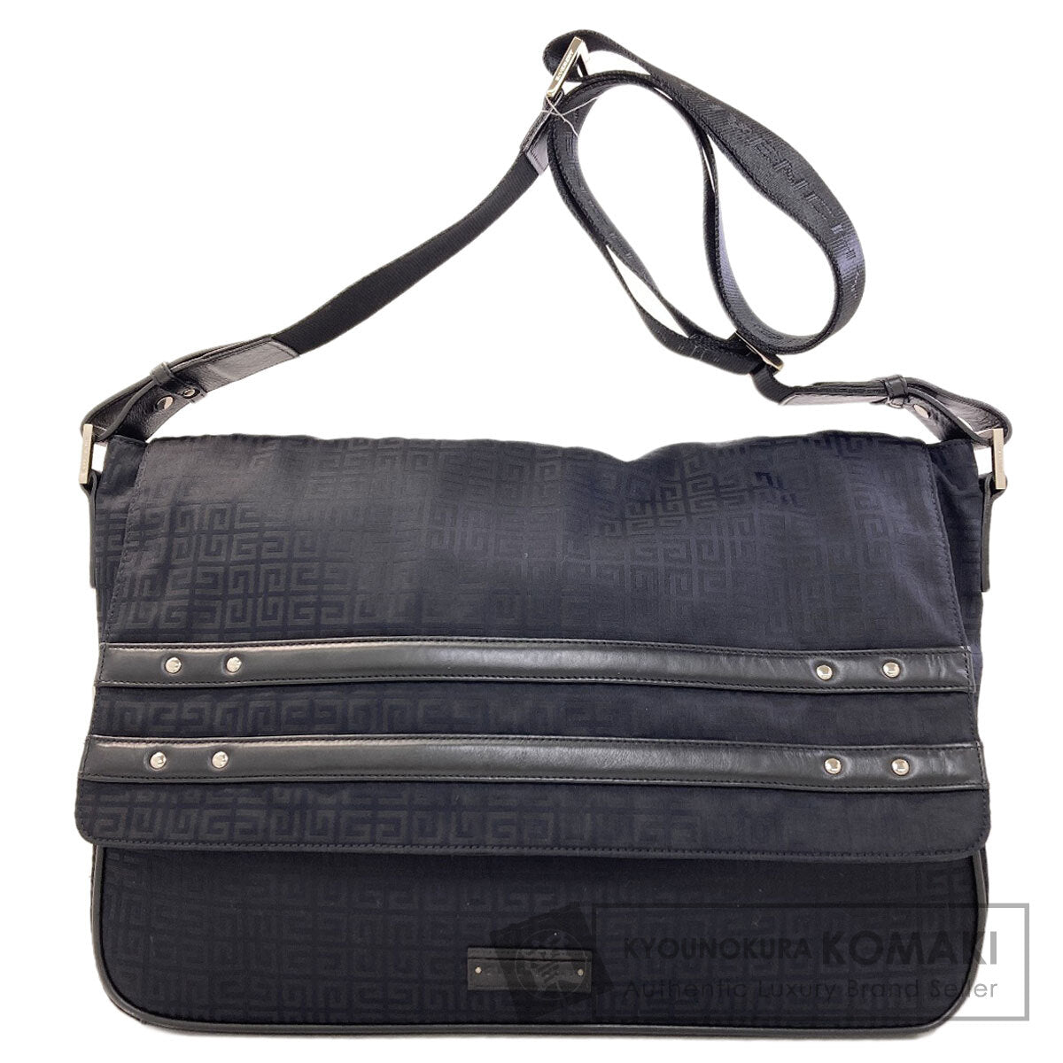 GIVENCHY ジバンシー 4Gロゴモノグラム ショルダーバッグ ナイロンキャンバス レディース 中古