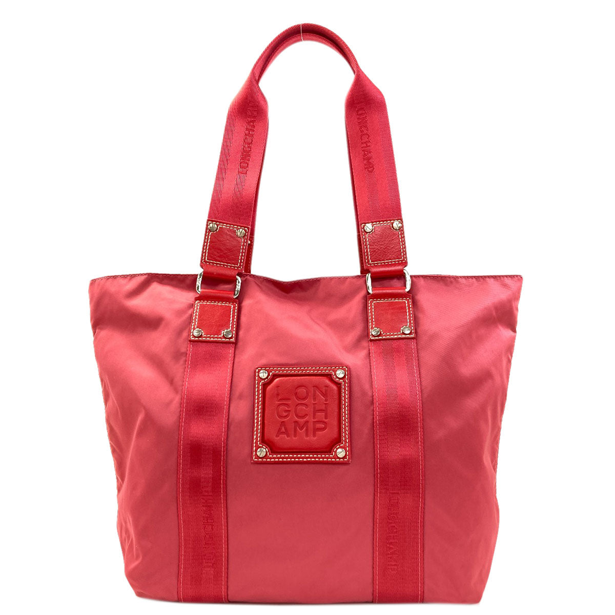 Longchamp ロンシャン ロゴ トートバッグ ナイロン レディース 中古