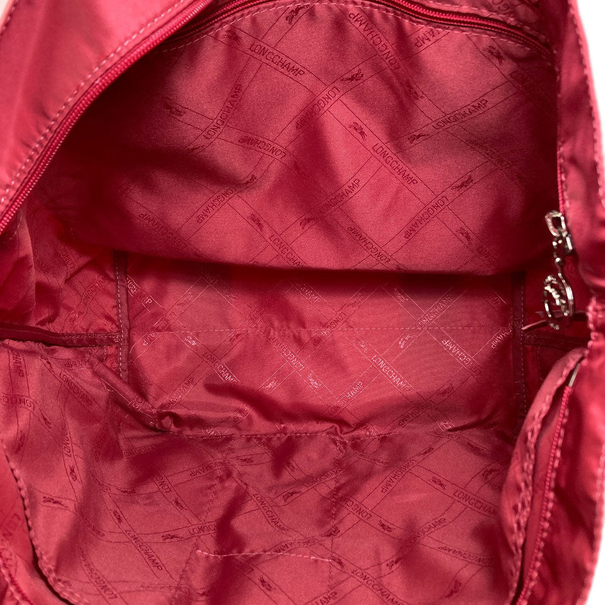 Longchamp ロンシャン ロゴ トートバッグ ナイロン レディース 中古