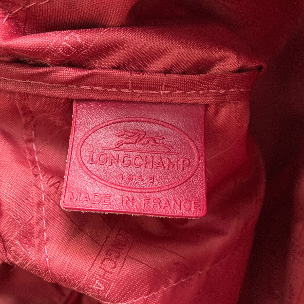 Longchamp ロンシャン ロゴ トートバッグ ナイロン レディース 中古