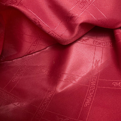 Longchamp ロンシャン ロゴ トートバッグ ナイロン レディース 中古