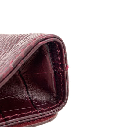 Longchamp ロンシャン 型押し ケイト・モス ショルダーバッグ レザー レディース 中古