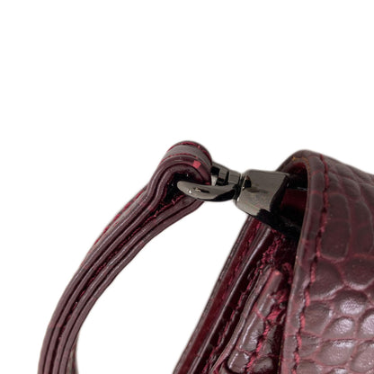 Longchamp ロンシャン 型押し ケイト・モス ショルダーバッグ レザー レディース 中古