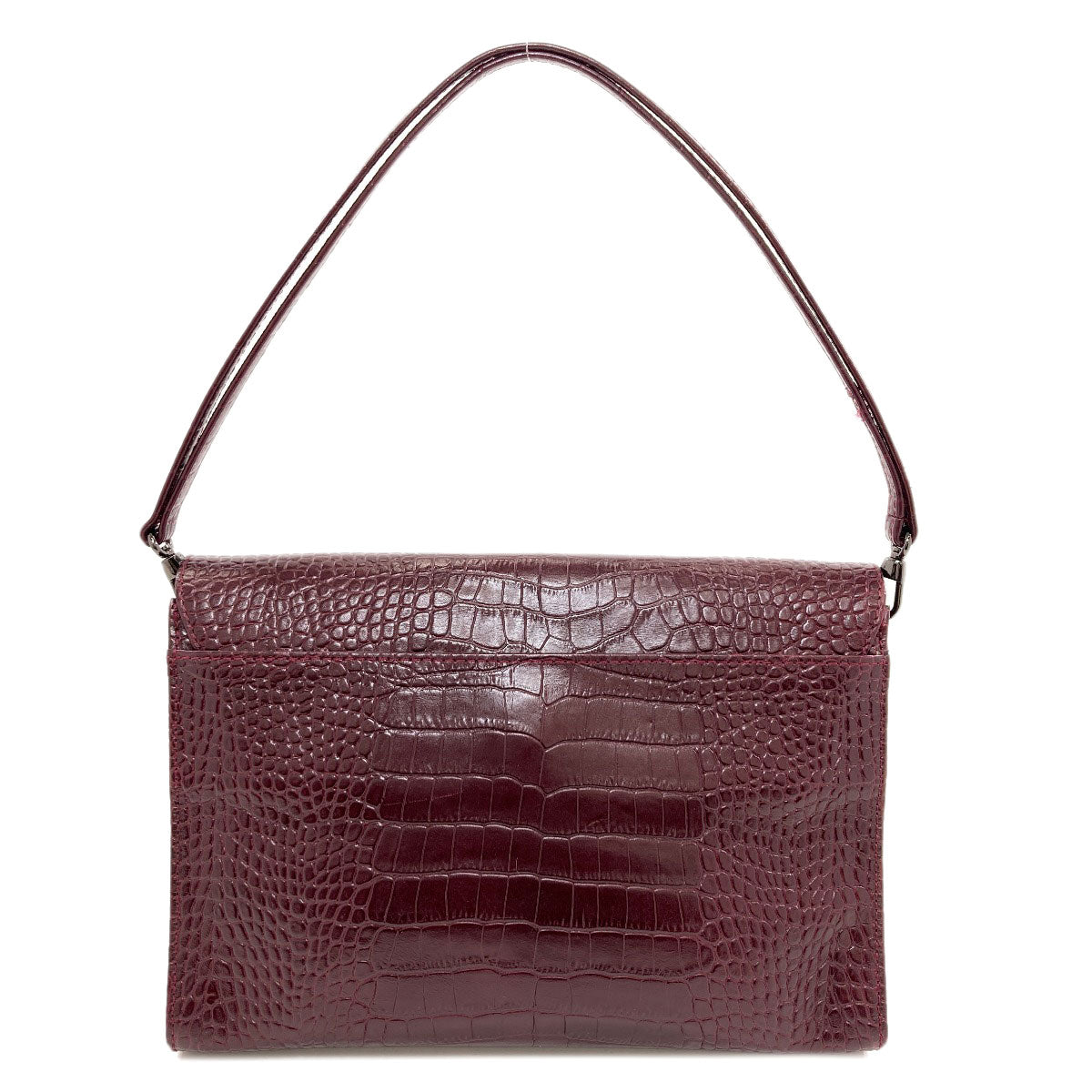 Longchamp ロンシャン 型押し ケイト・モス ショルダーバッグ レザー レディース 中古