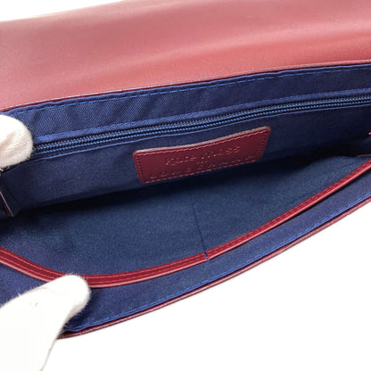 Longchamp ロンシャン 型押し ケイト・モス ショルダーバッグ レザー レディース 中古