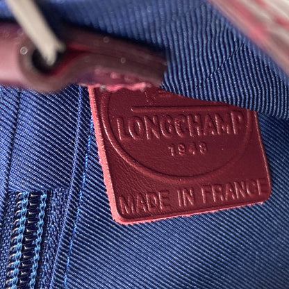 Longchamp ロンシャン 型押し ケイト・モス ショルダーバッグ レザー レディース 中古