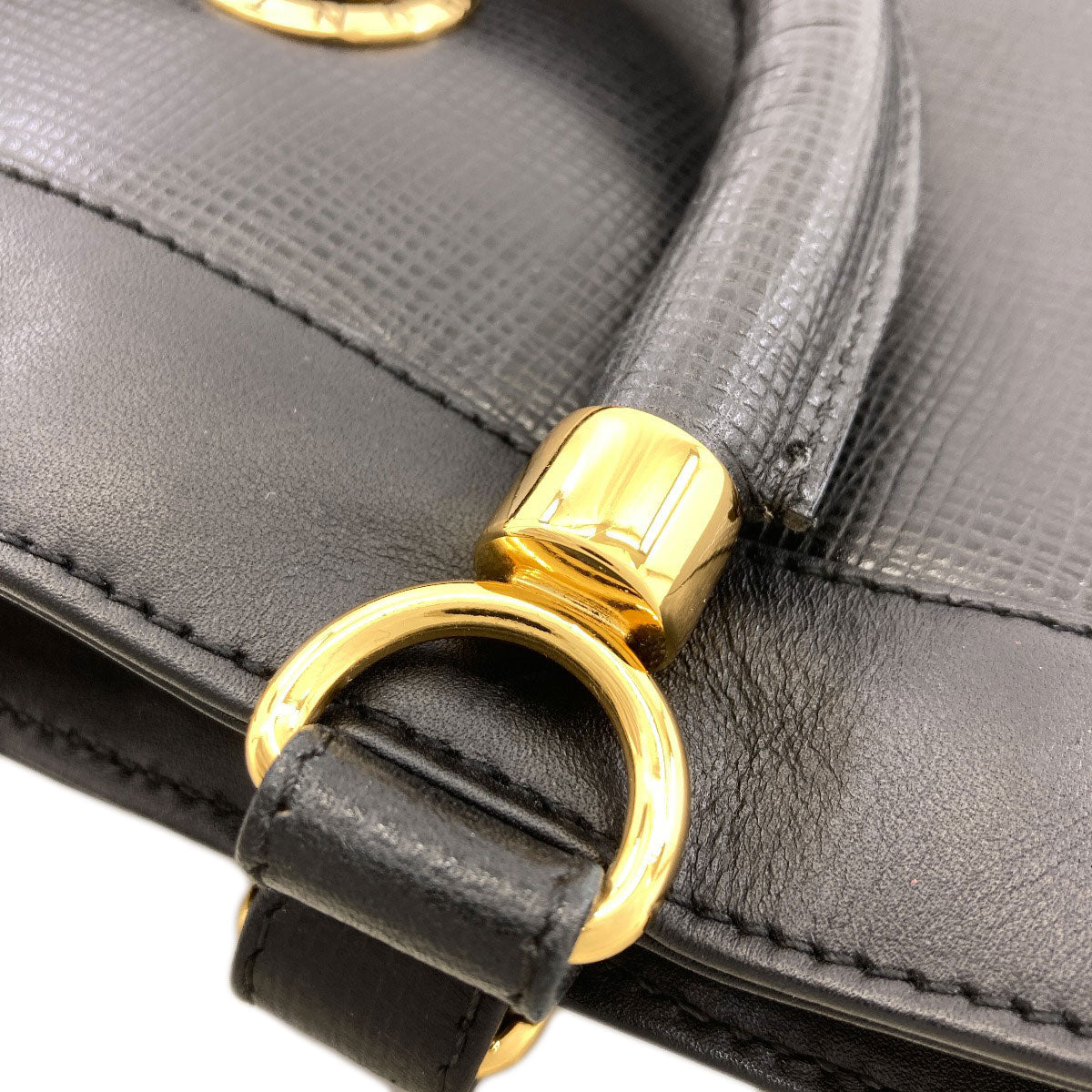 HUNTING WORLD ハンティングワールド ロゴ ハンドバッグ レザー レディース 中古