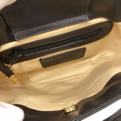 HUNTING WORLD ハンティングワールド ロゴ ハンドバッグ レザー レディース 中古
