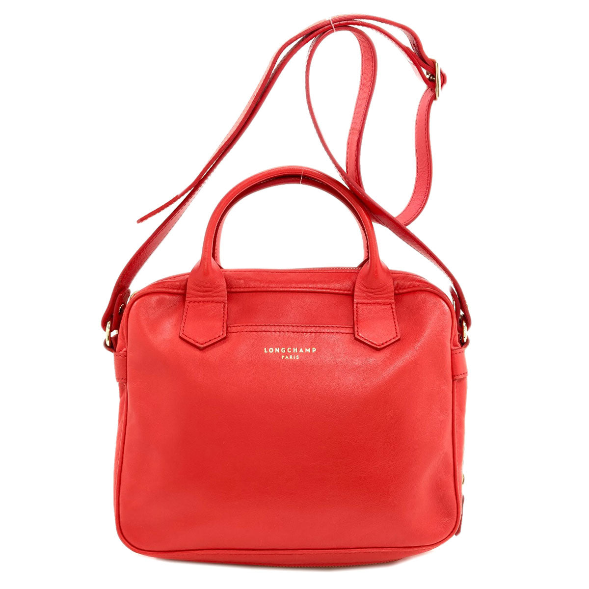 Longchamp ロンシャン 2WAY ショルダーバッグ レザー レディース 中古