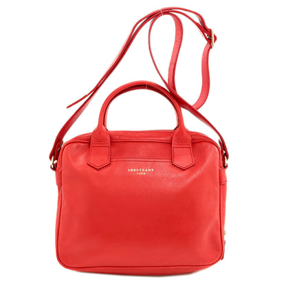 Longchamp ロンシャン 2WAY ショルダーバッグ レザー レディース 中古