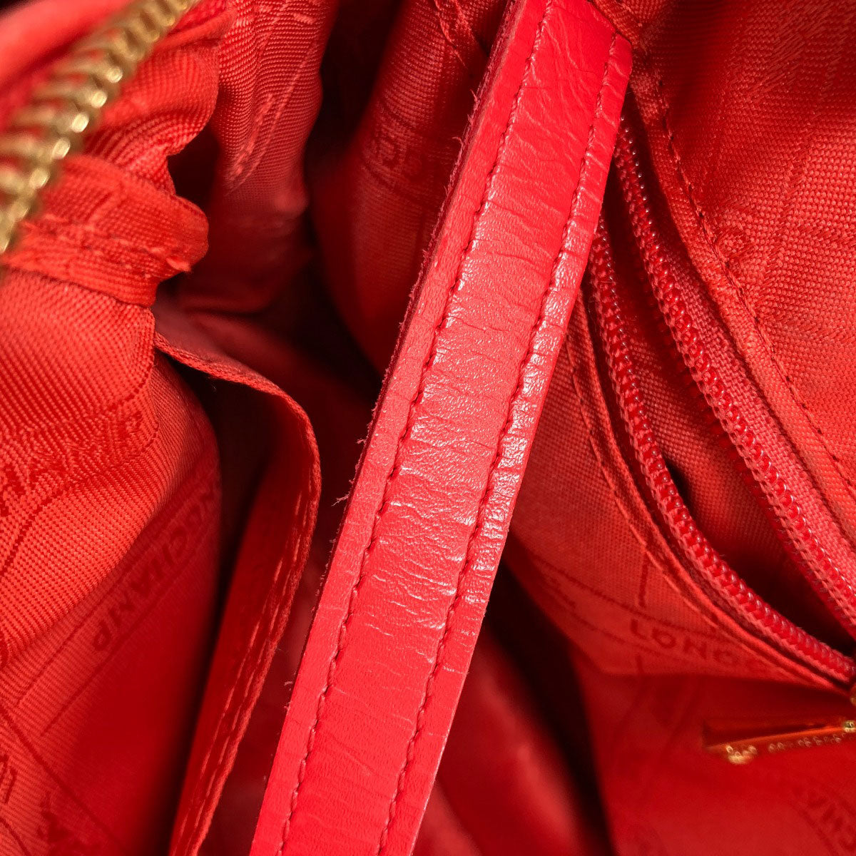Longchamp ロンシャン 2WAY ショルダーバッグ レザー レディース 中古