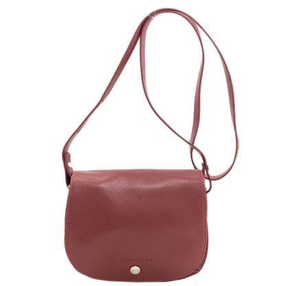 Longchamp ロンシャン ロゴ ショルダーバッグ レザー レディース 中古