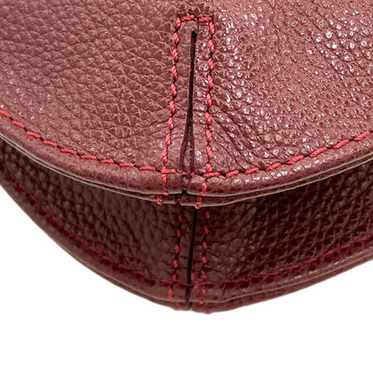 Longchamp ロンシャン ロゴ ショルダーバッグ レザー レディース 中古