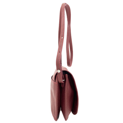 Longchamp ロンシャン ロゴ ショルダーバッグ レザー レディース 中古