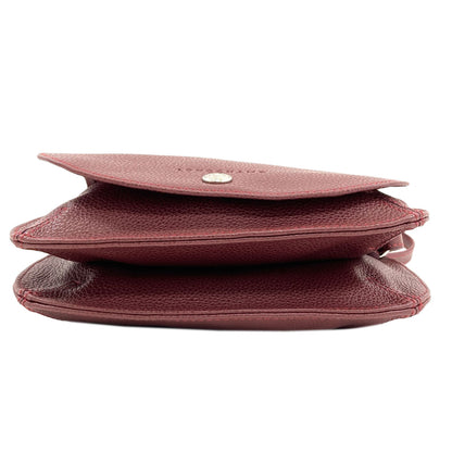 Longchamp ロンシャン ロゴ ショルダーバッグ レザー レディース 中古