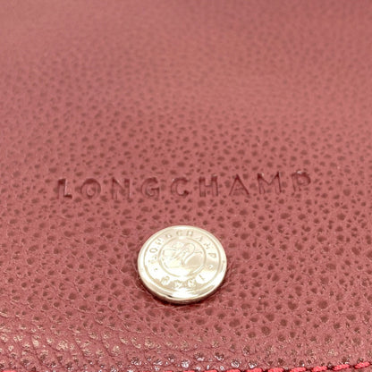 Longchamp ロンシャン ロゴ ショルダーバッグ レザー レディース 中古