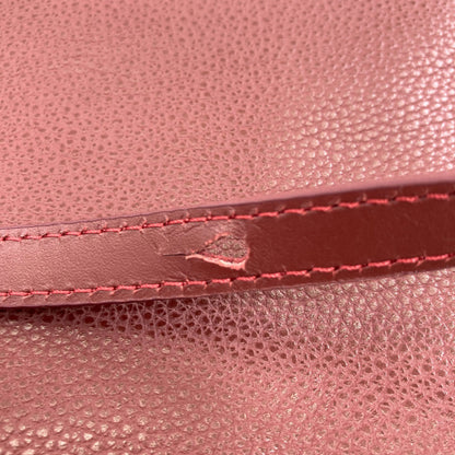 Longchamp ロンシャン ロゴ ショルダーバッグ レザー レディース 中古