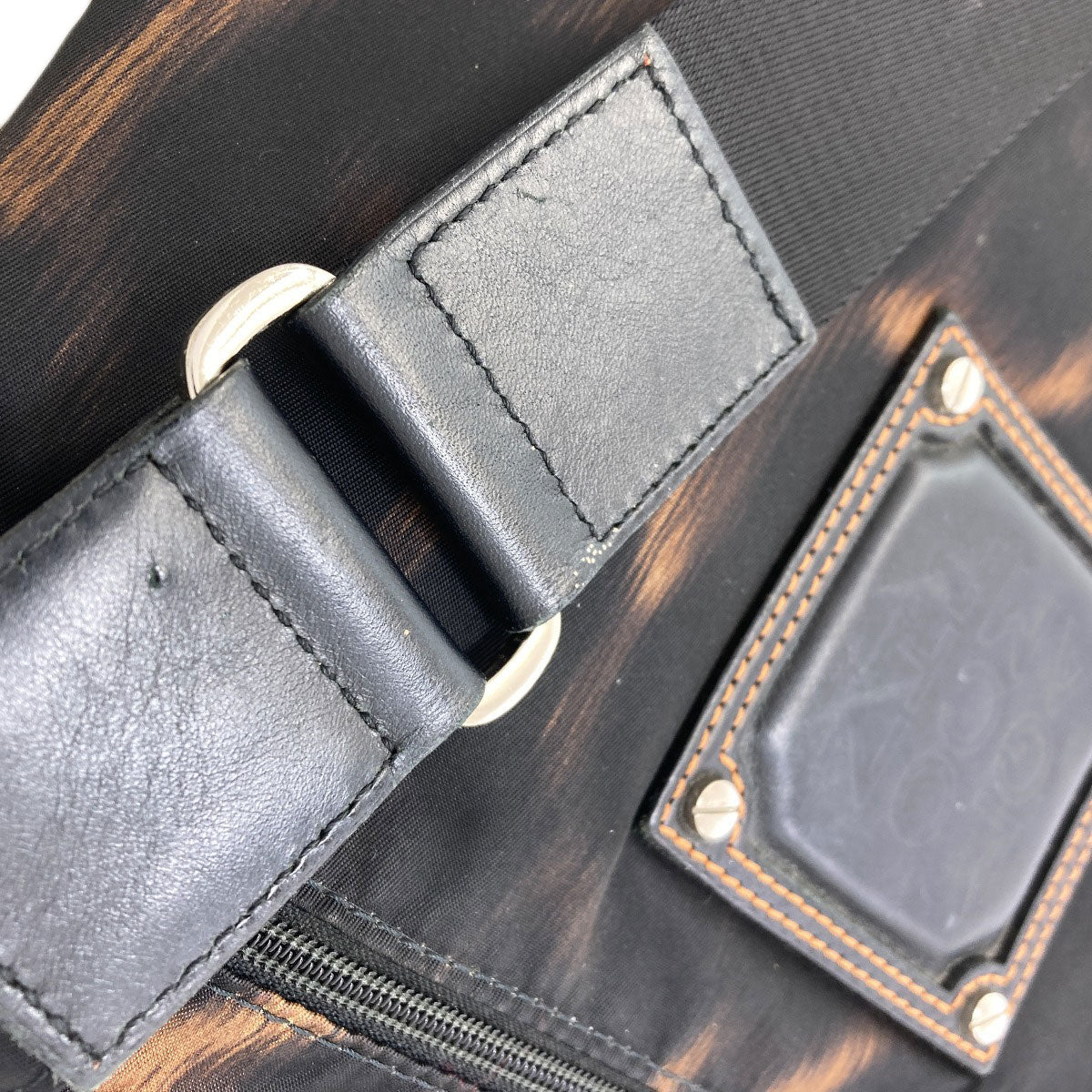Longchamp ロンシャン レオパード柄 ショルダーバッグ ナイロンキャンバス レディース 中古