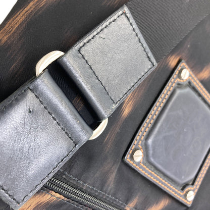 Longchamp ロンシャン レオパード柄 ショルダーバッグ ナイロンキャンバス レディース 中古