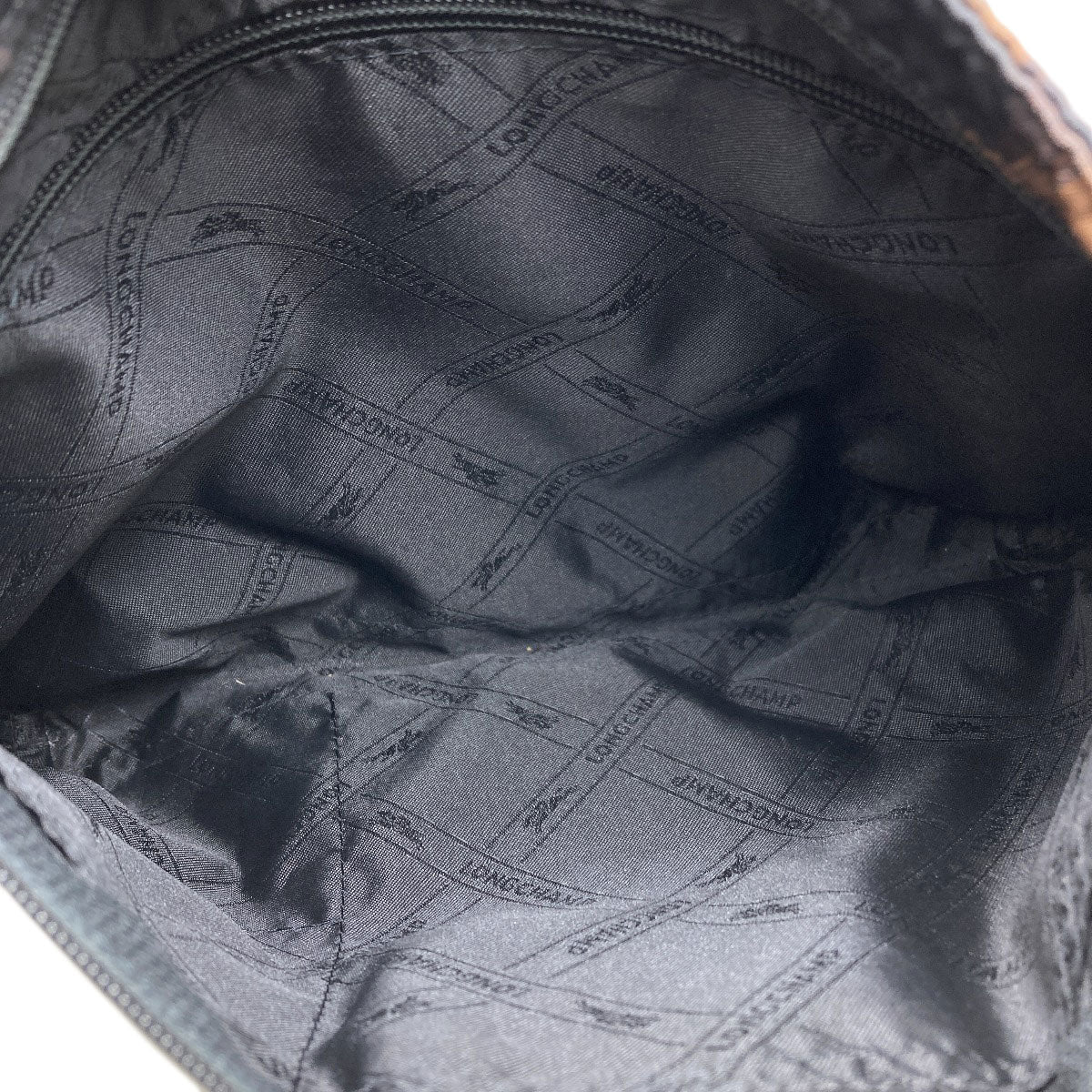Longchamp ロンシャン レオパード柄 ショルダーバッグ ナイロンキャンバス レディース 中古