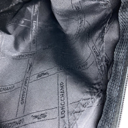 Longchamp ロンシャン レオパード柄 ショルダーバッグ ナイロンキャンバス レディース 中古