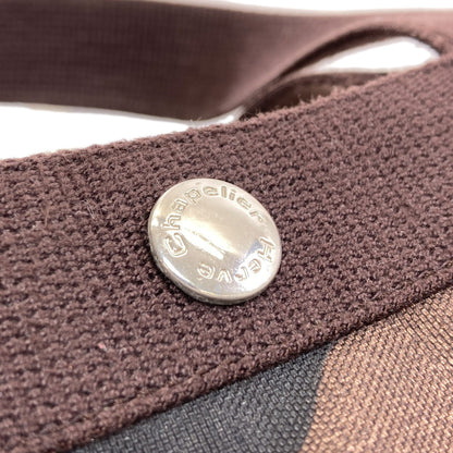 Herve Chapelier エルベ・シャプリエ 舟形トート カモフラージュ柄 ハンドバッグ キャンバス レディース 中古