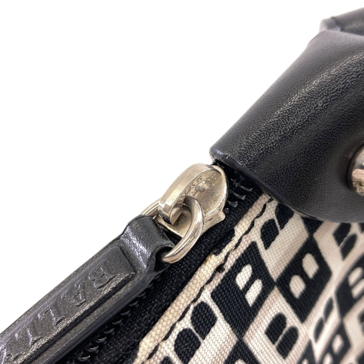 BALLY バリー 総柄 ショルダーバッグ キャンバス レディース 中古