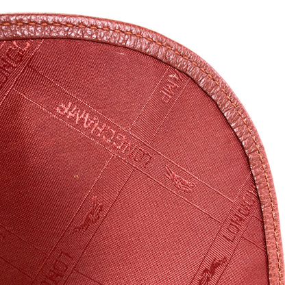Longchamp ロンシャン ロゴ ショルダーバッグ レザー レディース 中古