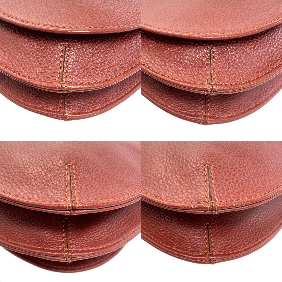 Longchamp ロンシャン ロゴ ショルダーバッグ レザー レディース 中古