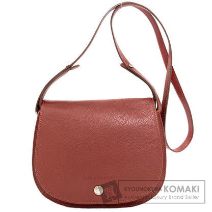 Longchamp ロンシャン ロゴ ショルダーバッグ レザー レディース 中古