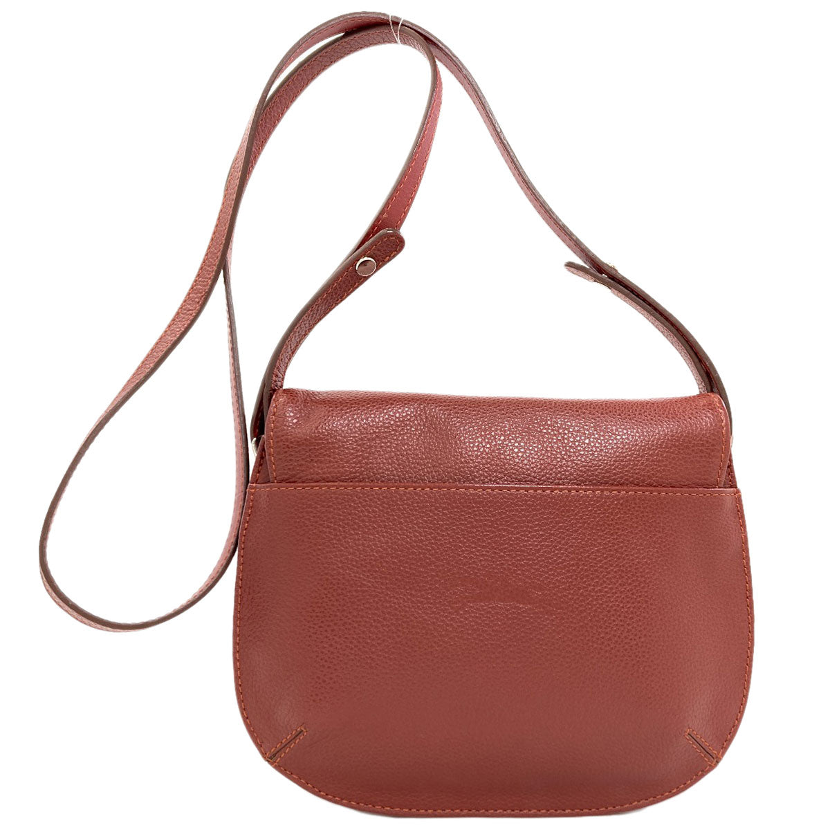 Longchamp ロンシャン ロゴ ショルダーバッグ レザー レディース 中古