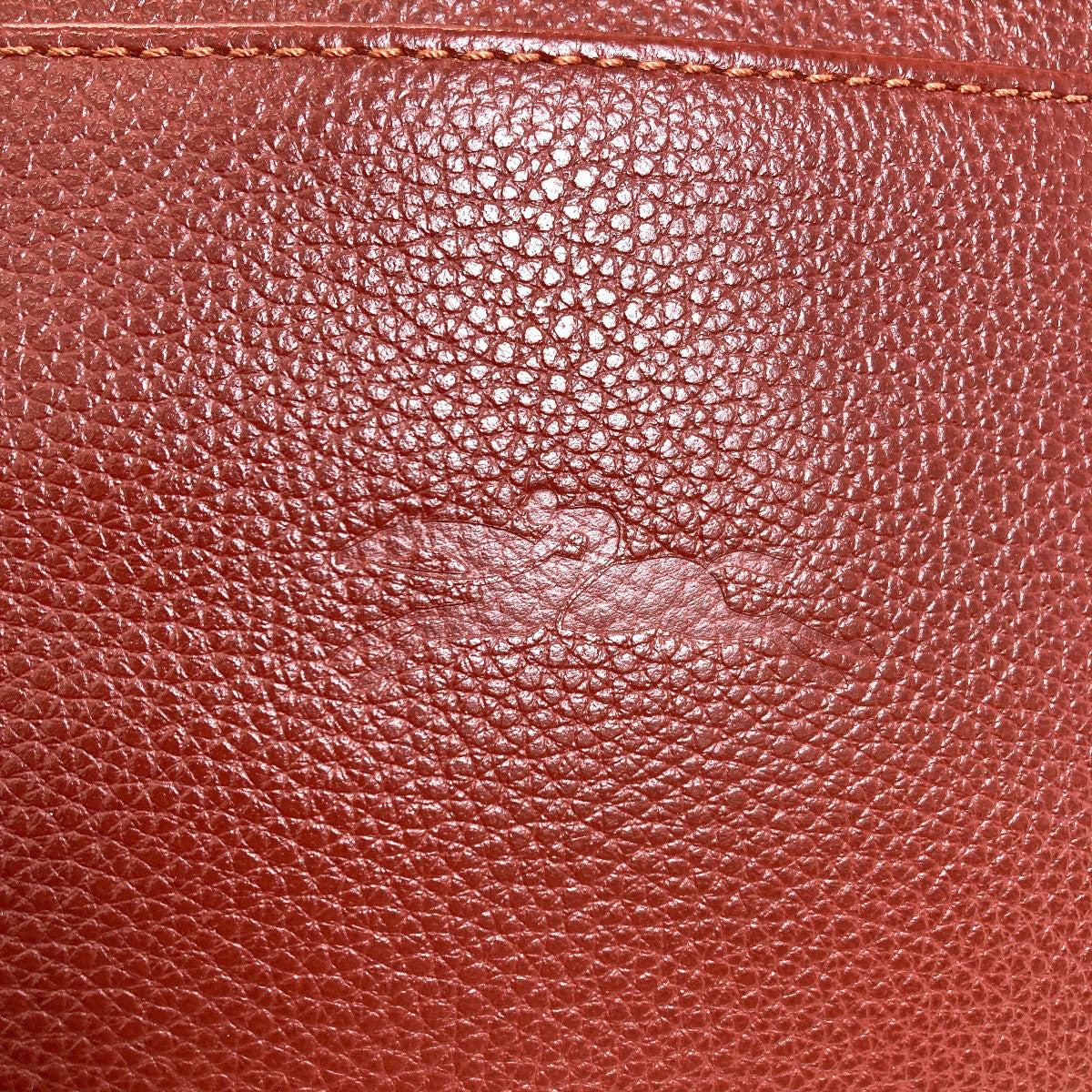 Longchamp ロンシャン ロゴ ショルダーバッグ レザー レディース 中古