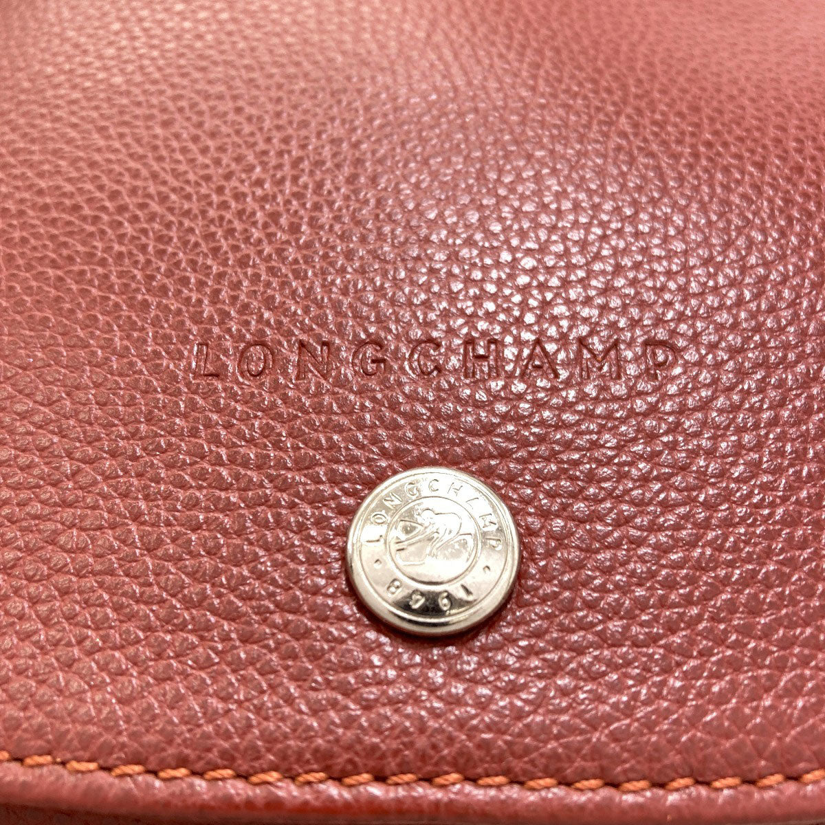 Longchamp ロンシャン ロゴ ショルダーバッグ レザー レディース 中古