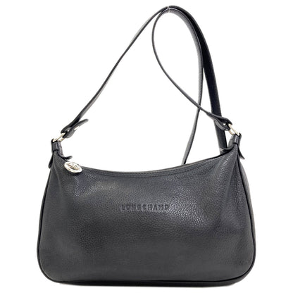 Longchamp ロンシャン ロゴ ショルダーバッグ レザー レディース 中古