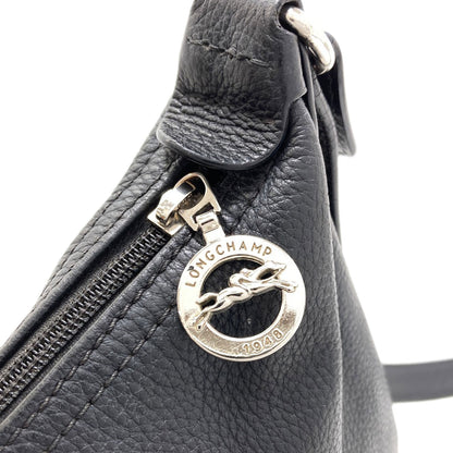 Longchamp ロンシャン ロゴ ショルダーバッグ レザー レディース 中古