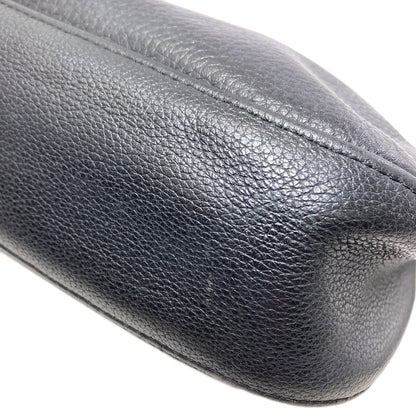 Longchamp ロンシャン ロゴ ショルダーバッグ レザー レディース 中古