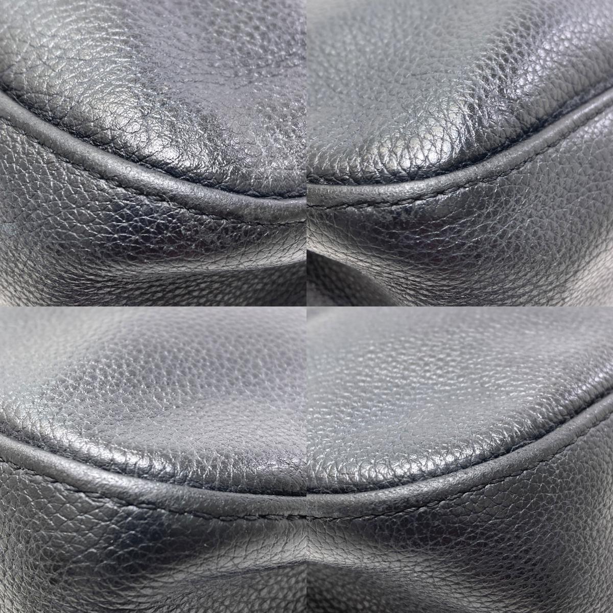 Longchamp ロンシャン ロゴ ショルダーバッグ レザー レディース 中古