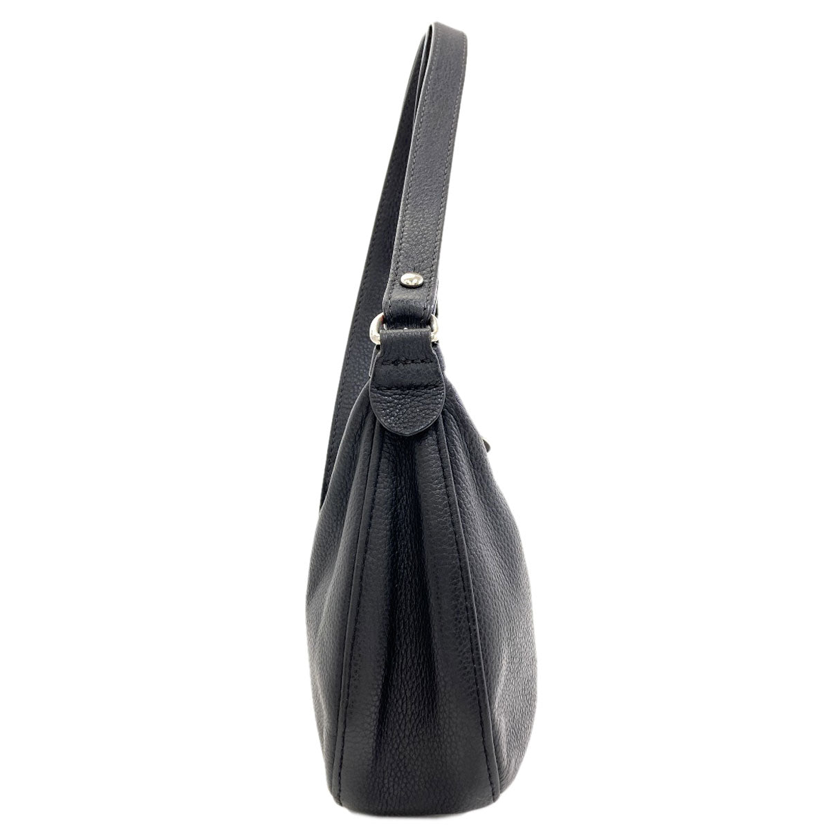 Longchamp ロンシャン ロゴ ショルダーバッグ レザー レディース 中古