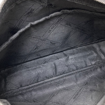 Longchamp ロンシャン ロゴ ショルダーバッグ レザー レディース 中古