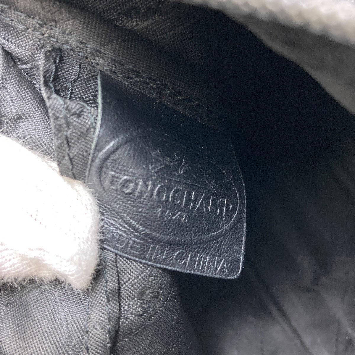 Longchamp ロンシャン ロゴ ショルダーバッグ レザー レディース 中古