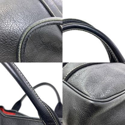 Longchamp ロンシャン ロゴ ハンドバッグ レザー レディース 中古