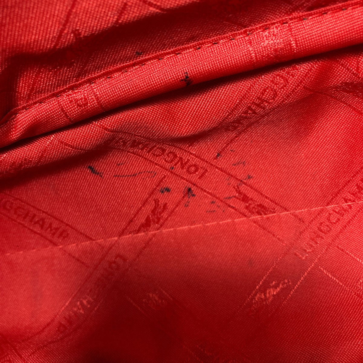 Longchamp ロンシャン ロゴ ハンドバッグ レザー レディース 中古